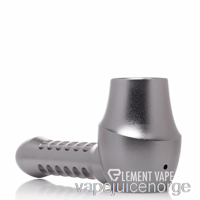 Vape Med Nikotin Cheech Glass Metall Innkapslet Skje Hånd Pipe Grå